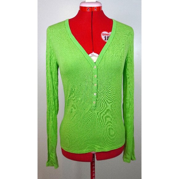 Wilfred Free "Sula" Long-Sleeve T-Shirt in "Neon Ivy" - Picture 1 of 6
